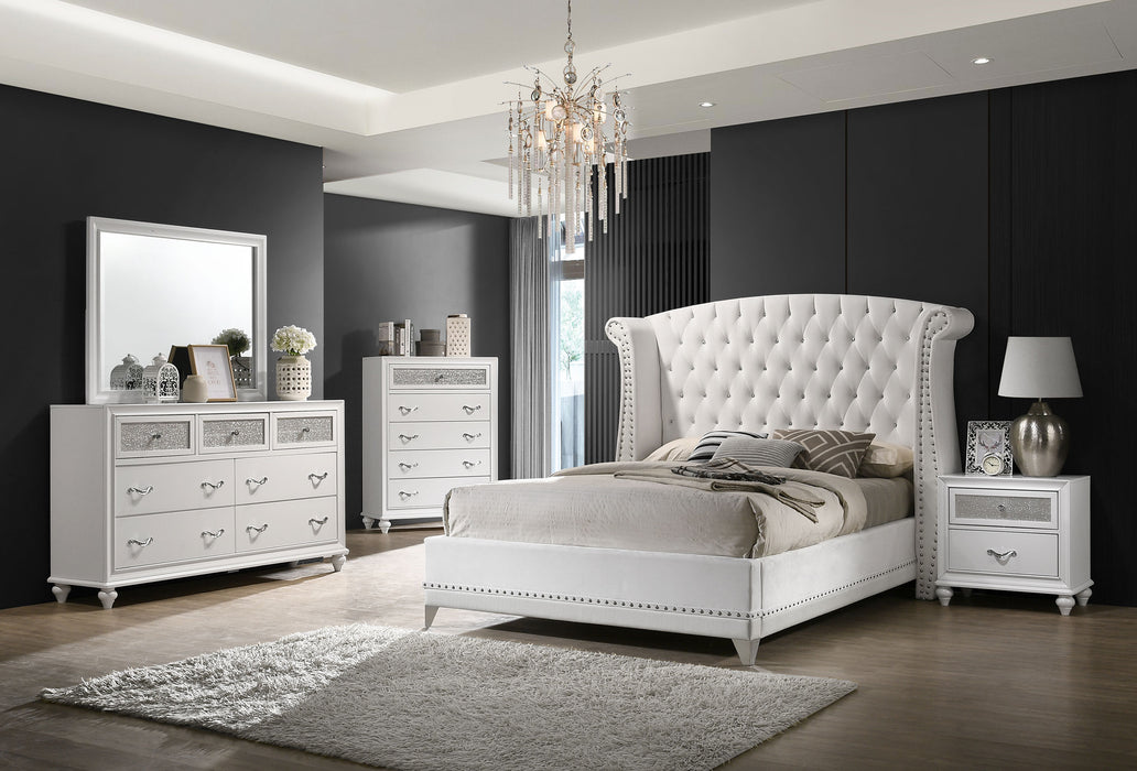 Barzini Bedroom Set White - Imperial Furniture (Las Vegas, NV) - Multi Location