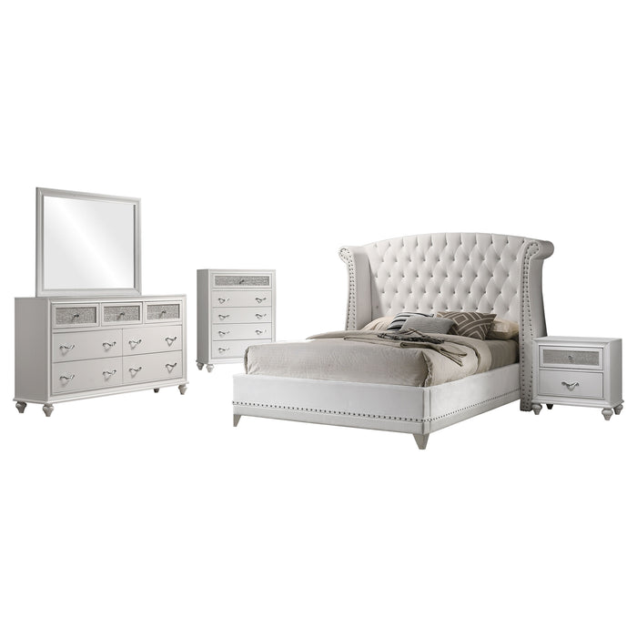 Barzini Bedroom Set White - Imperial Furniture (Las Vegas, NV) - Multi Location