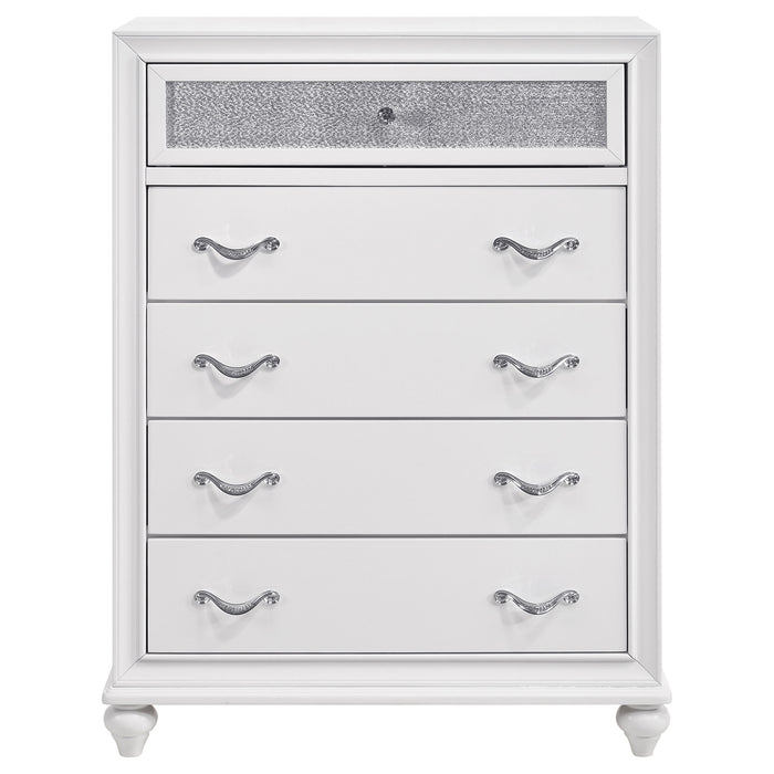 Barzini Bedroom Set White - Imperial Furniture (Las Vegas, NV) - Multi Location