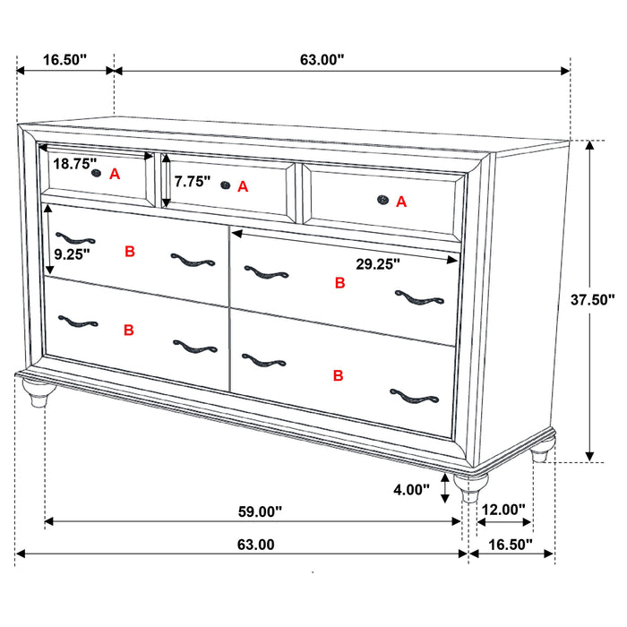 Barzini Bedroom Set White - Imperial Furniture (Las Vegas, NV) - Multi Location