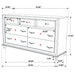 Barzini Bedroom Set White - Imperial Furniture (Las Vegas, NV) - Multi Location
