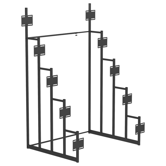Duarto 5-tier Headboard Display Rack Black - Imperial Furniture (Las Vegas, NV) - Multi Location