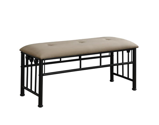 Livingston Upholstered Bench Brown and Dark Bronze - Imperial Furniture (Las Vegas, NV) - Multi Location