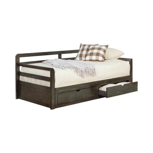 Sorrento 2-drawer Twin XL Daybed with Extension Trundle Grey - Imperial Furniture (Las Vegas, NV) - Multi Location