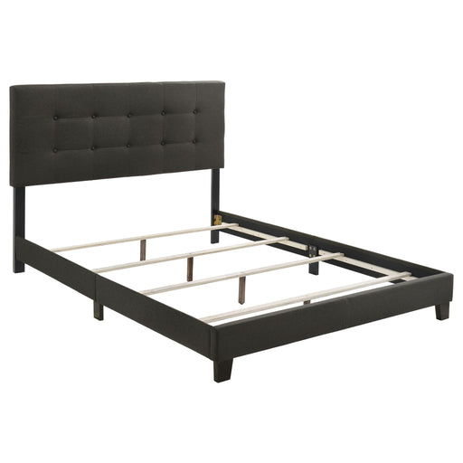 Mapes Tufted Upholstered Eastern King, Queen, Twin & Full Bed Charcoal & Grey - Imperial Furniture (Las Vegas, NV) - Multi Location