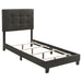 Mapes Tufted Upholstered Eastern King, Queen, Twin & Full Bed Charcoal & Grey - Imperial Furniture (Las Vegas, NV) - Multi Location