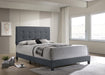 Mapes Tufted Upholstered Eastern King, Queen, Twin & Full Bed Charcoal & Grey - Imperial Furniture (Las Vegas, NV) - Multi Location