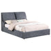 Laurel Upholstered Platform Bed with Pillow Headboard Charcoal Grey - Imperial Furniture (Las Vegas, NV) - Multi Location
