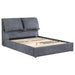 Laurel Upholstered Platform Bed with Pillow Headboard Charcoal Grey - Imperial Furniture (Las Vegas, NV) - Multi Location