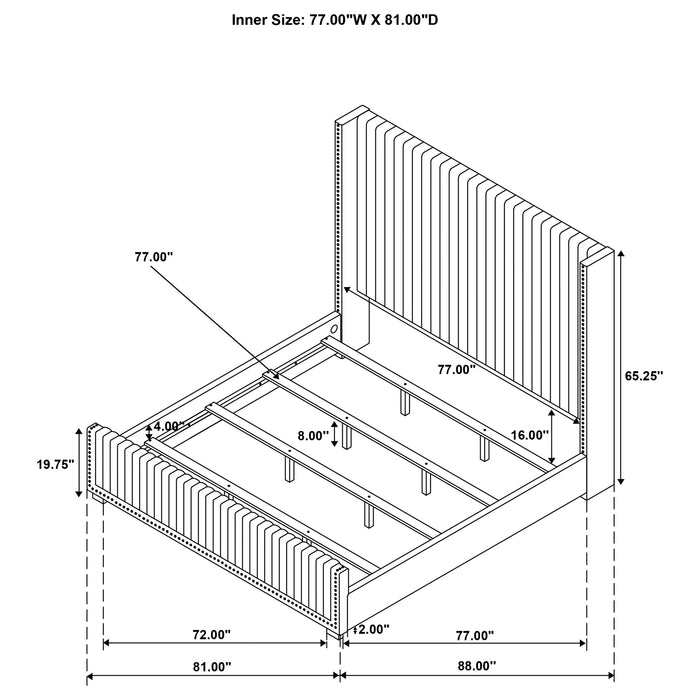 Natasha California King, E.King & Queen Bed - Imperial Furniture (Las Vegas, NV) - Multi Location
