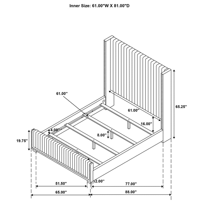 Natasha California King, E.King & Queen Bed - Imperial Furniture (Las Vegas, NV) - Multi Location