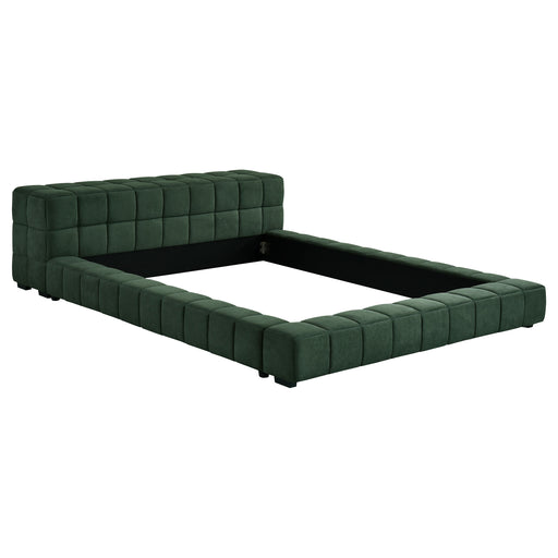 Trinity California King, E.king, Queen, & Full Bed Green & Light Taupe - Imperial Furniture (Las Vegas, NV) - Multi Location