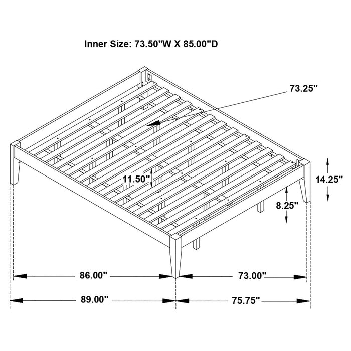 Hounslow Universal Platform Bed - Imperial Furniture (Las Vegas, NV) - Multi Location