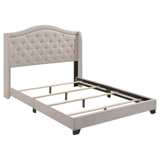 Sonoma Camel Back Full Bed Beige - Imperial Furniture (Las Vegas, NV) - Multi Location