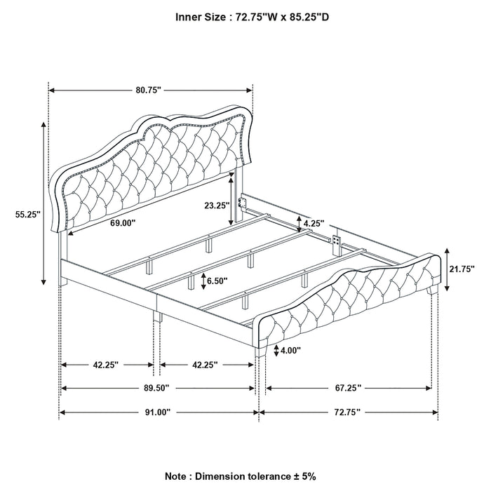 Bella Beds Cal.King & E.King, Queeen - Imperial Furniture (Las Vegas, NV) - Multi Location