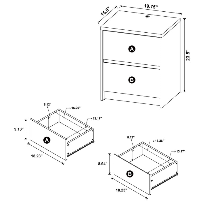 Westpark Nightstands - Imperial Furniture (Las Vegas, NV) - Multi Location