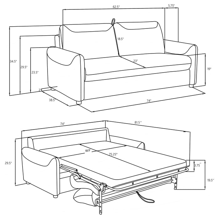 Rylie Sleeper Sofa - Imperial Furniture (Las Vegas, NV) - Multi Location