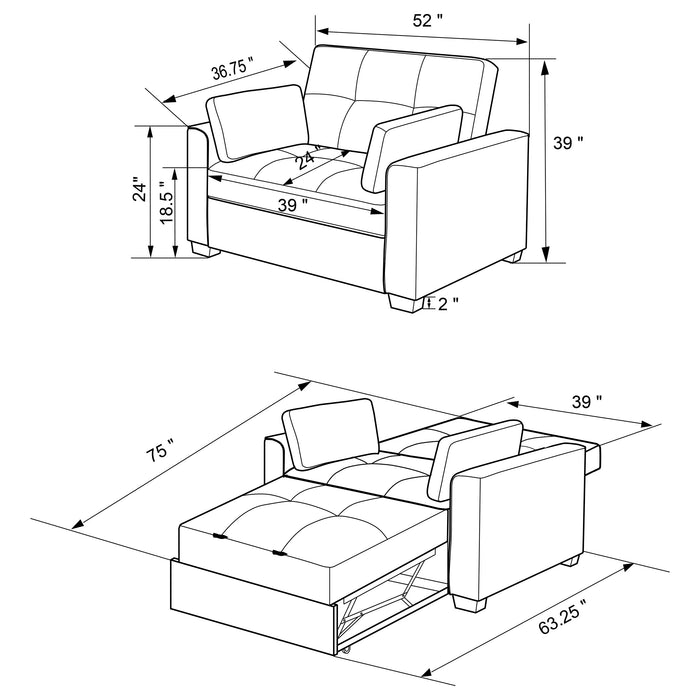 Edith Sofa Bed - Imperial Furniture (Las Vegas, NV) - Multi Location