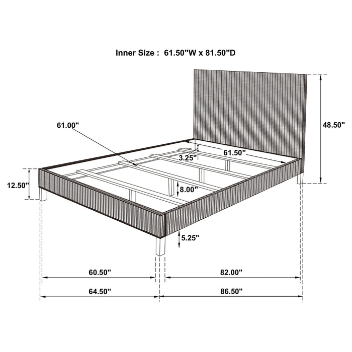 Zyla California King, E.King, & Queen Bed - Imperial Furniture (Las Vegas, NV) - Multi Location