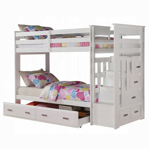 Allentown Twin-Twin Bunk Bed With Trundle and Storage - Imperial Furniture (Las Vegas, NV) - Multi Location