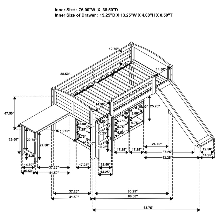 Millie Loft Beds - Imperial Furniture (Las Vegas, NV) - Multi Location