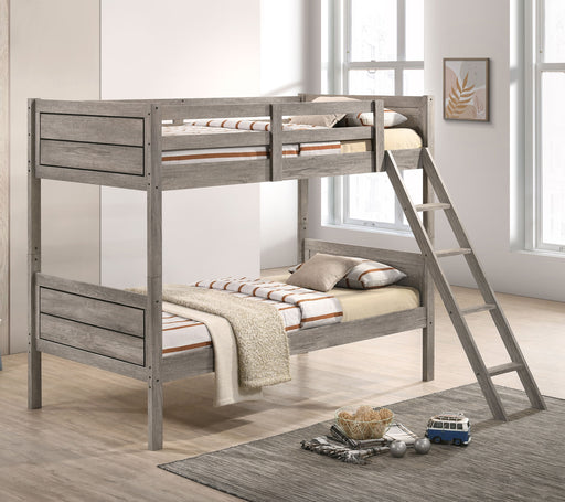 Ryder Bunk Bed Weathered Taupe - Imperial Furniture (Las Vegas, NV) - Multi Location