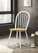 Cinder Windsor Side Chairs Natural Brown and White (Set of 4) - Imperial Furniture (Las Vegas, NV) - Multi Location