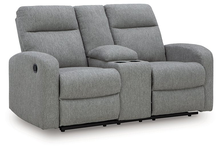 Gauntlet Reclining Loveseat with Console - Imperial Furniture (Las Vegas, NV) - Multi Location