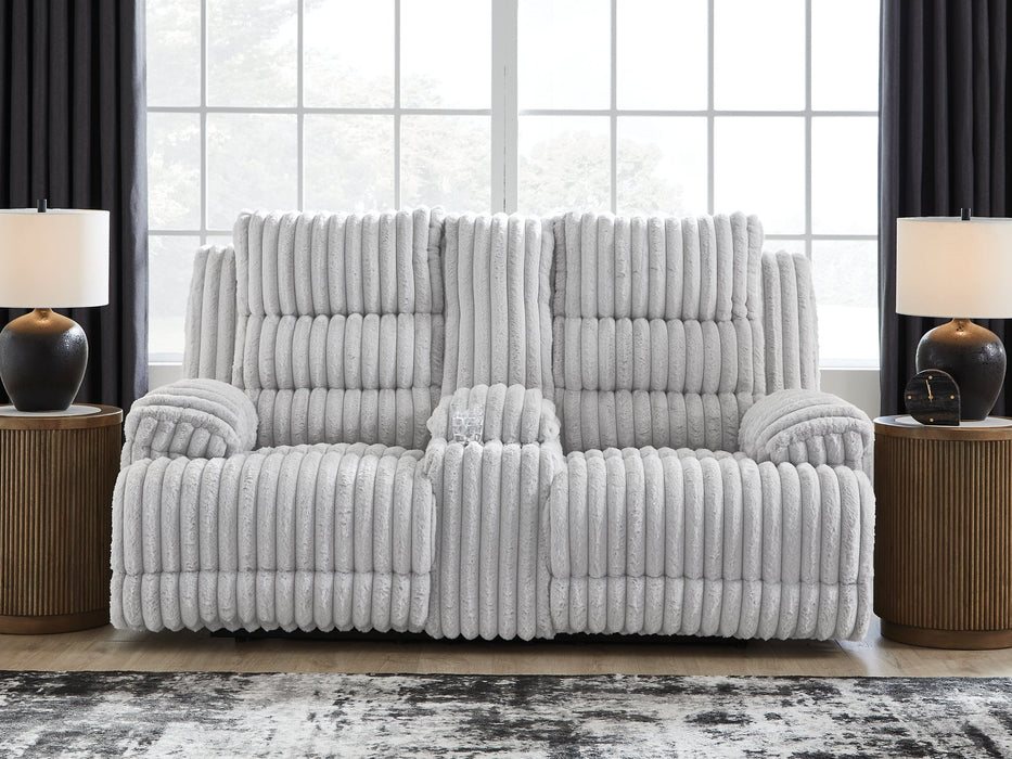 Rhines Falls Power Reclining Loveseat with Console - Imperial Furniture (Las Vegas, NV) - Multi Location
