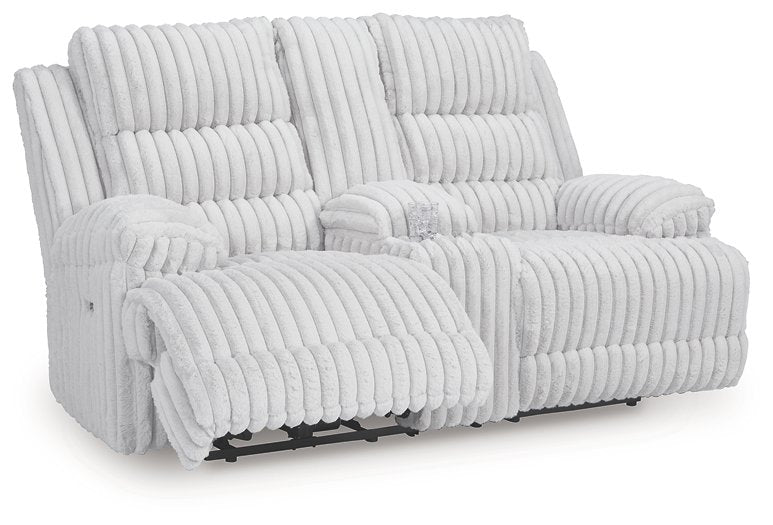 Rhines Falls Power Reclining Loveseat with Console - Imperial Furniture (Las Vegas, NV) - Multi Location