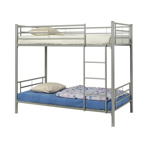 Hayward Twin Over Twin Bunk Bed Silver - Imperial Furniture (Las Vegas, NV) - Multi Location