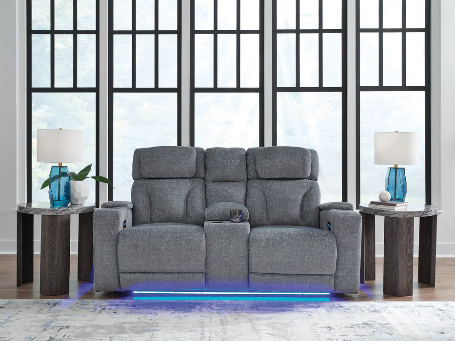 Studio Cave Power Reclining Loveseat with Console - Imperial Furniture (Las Vegas, NV) - Multi Location