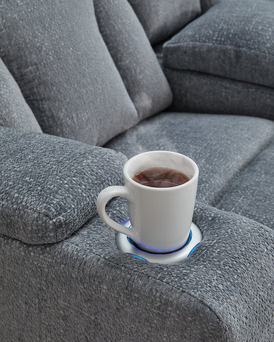 Studio Cave Power Reclining Loveseat with Console - Imperial Furniture (Las Vegas, NV) - Multi Location