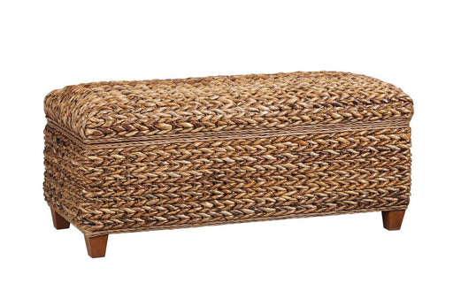 Laughton Hand-Woven Banana Leaf Storage Trunk Amber - Imperial Furniture (Las Vegas, NV) - Multi Location
