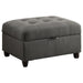 Stonenesse Tufted Storage Ottoman Grey - Imperial Furniture (Las Vegas, NV) - Multi Location