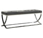 Walton Rectangle Upholstered Tufted Bench Black - Imperial Furniture (Las Vegas, NV) - Multi Location