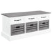 Alma 3-drawer Storage Bench White and Weathered Grey - Imperial Furniture (Las Vegas, NV) - Multi Location