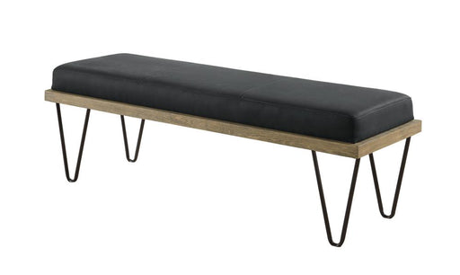 Chad Upholstered Bench with Hairpin Legs Dark Blue - Imperial Furniture (Las Vegas, NV) - Multi Location