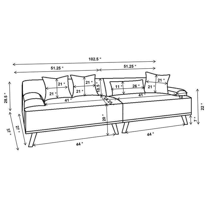 Elizabeth Stationary Sofa - Imperial Furniture (Las Vegas, NV) - Multi Location