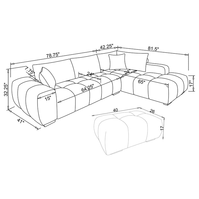 Camacho Stationary Sectionals - Imperial Furniture (Las Vegas, NV) - Multi Location