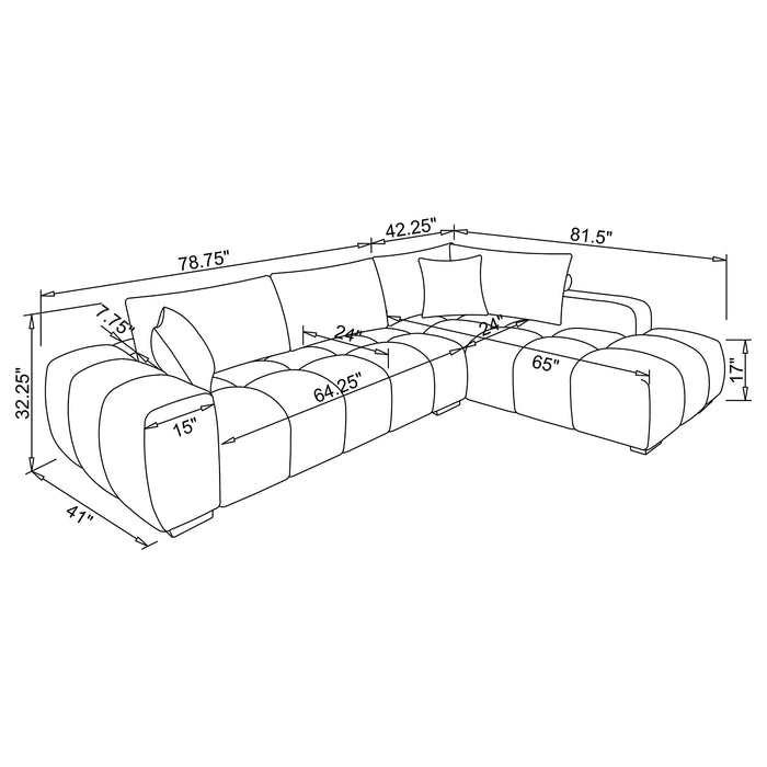Camacho Stationary Sectionals Upholstered - Imperial Furniture (Las Vegas, NV) - Multi Location