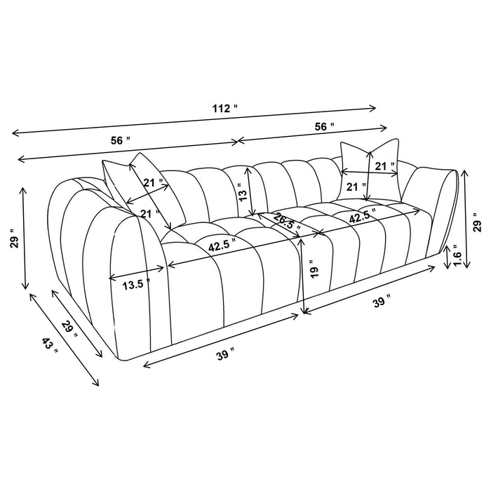 Winchester Stationary Sofa - Imperial Furniture (Las Vegas, NV) - Multi Location