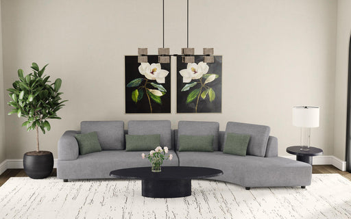 Toscano 134-inch Upholstered Sectional Sofa Grey - Imperial Furniture (Las Vegas, NV) - Multi Location