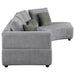 Toscano 134-inch Upholstered Sectional Sofa Grey - Imperial Furniture (Las Vegas, NV) - Multi Location