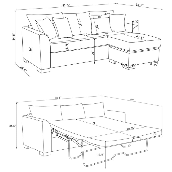 Storey Sleeper Sectionals - Imperial Furniture (Las Vegas, NV) - Multi Location