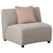 Fayette Upholstered Armless Chair Greige - Imperial Furniture (Las Vegas, NV) - Multi Location