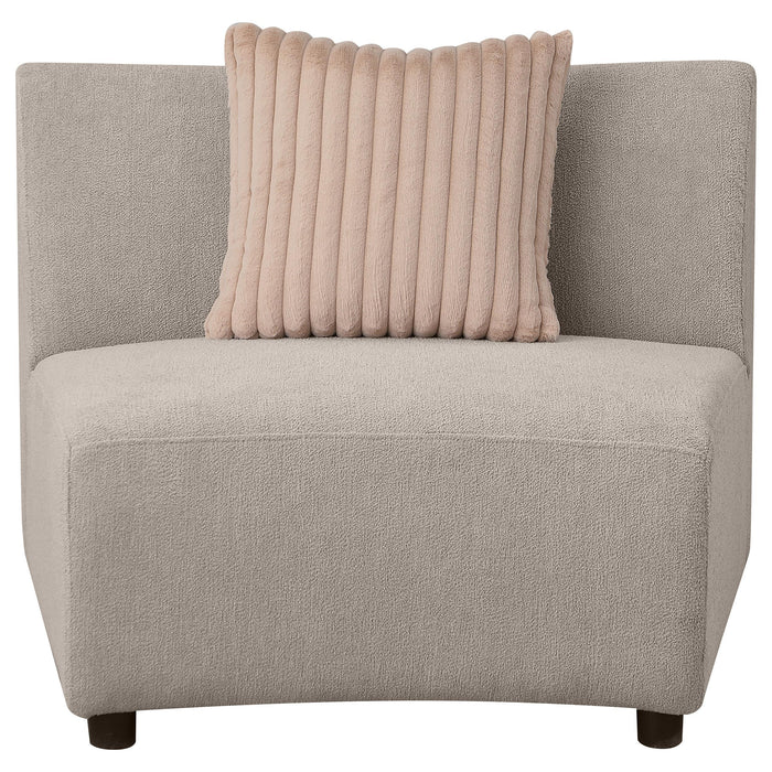 Fayette Upholstered Armless Chair Greige - Imperial Furniture (Las Vegas, NV) - Multi Location