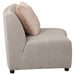Fayette Upholstered Armless Chair Greige - Imperial Furniture (Las Vegas, NV) - Multi Location