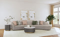 Fayette Upholstered Armless Chair Greige - Imperial Furniture (Las Vegas, NV) - Multi Location