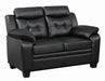 Finley Tufted Upholstered Loveseat Black - Imperial Furniture (Las Vegas, NV) - Multi Location
